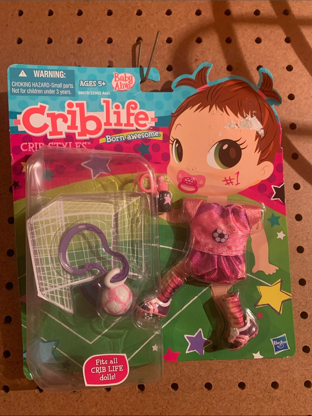 Hasbro Baby Alive Crib Life Pink Soccer Outfit for Baby Dolls